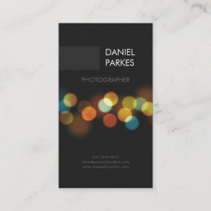 Carte de visite professionnel de photographe