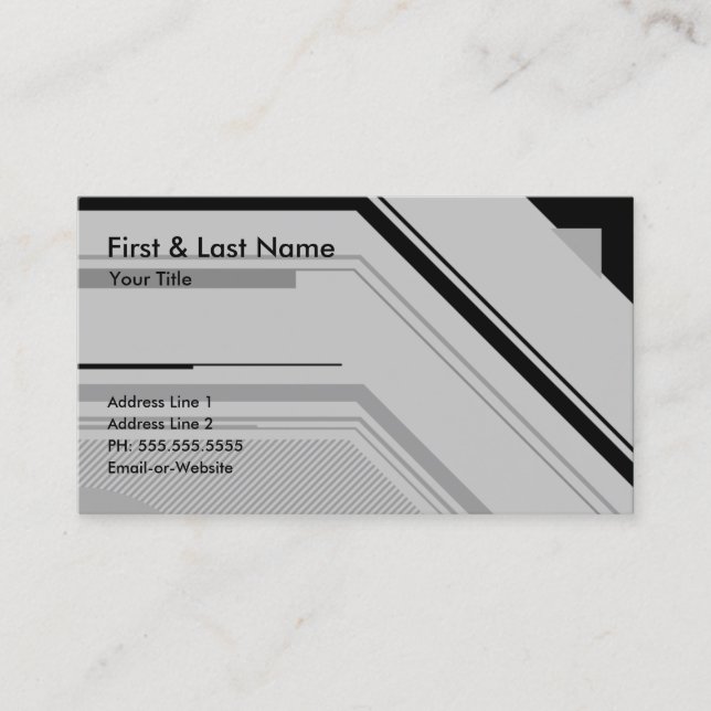 Carte De Visite professionnel de pointe (Devant)