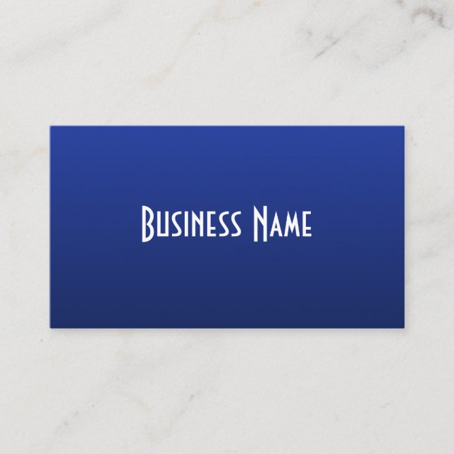 Carte de visite professionnel Deep Blue (Devant)