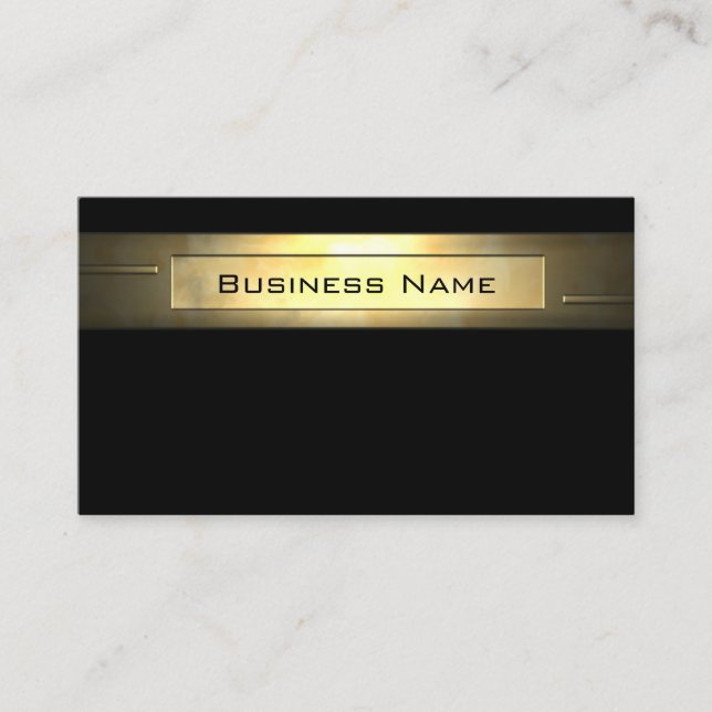Carte De Visite Professionnel des affaires 2 d'or (Devant)