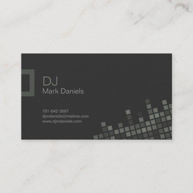 Carte de visite professionnel du DJ (Devant)