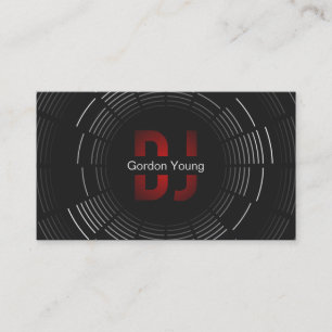 Carte de visite professionnel du DJ