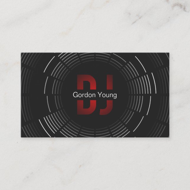 Carte de visite professionnel du DJ (Devant)