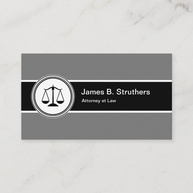 Carte De Visite Professionnel du logo du procureur (Devant)