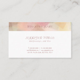 Carte De Visite Professionnel Elegant Art Abstrait moderne Modèle