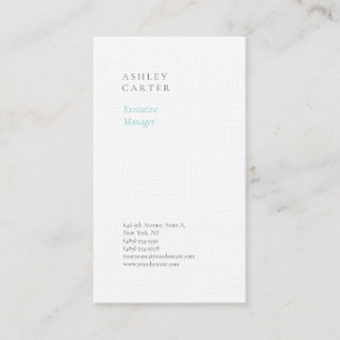 Carte De Visite Professionnel élégant bleu minimaliste moderne