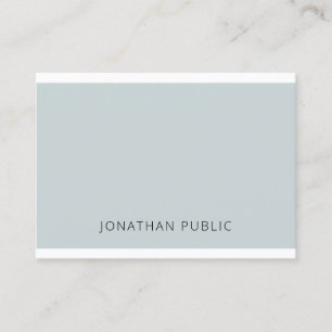Carte De Visite Professionnel Elégant Bleu Vert Simple Modèle