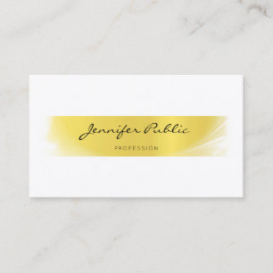 Carte De Visite Professionnel Elégant Calligraphié Gold Luxe tenda