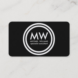 Carte De Visite Professionnel élégant cercle doré simple minimum