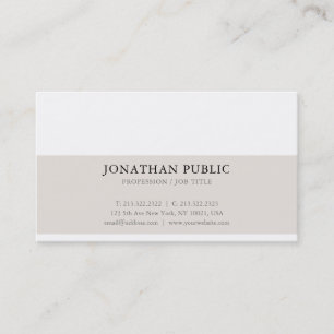 Carte De Visite Professionnel élégant Créatif Moderne tendance Lux
