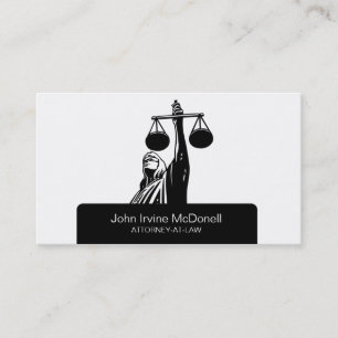 Carte De Visite Professionnel élégant d'avocat/avocat