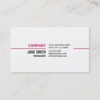 Carte De Visite Professionnel élégant de Cosmetologist de