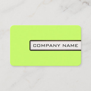 Carte De Visite Professionnel Élégant Lune Moderne Vert Minimalist
