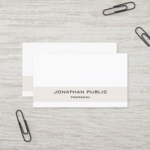 Carte De Visite Professionnel Élégant Moderne Design simple tendan
