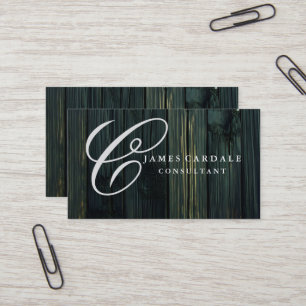 Carte De Visite Professionnel Élégant Moderne Marron Bois sur les 