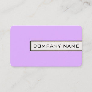 Carte De Visite Professionnel Élégant Moderne Mauve Minimaliste