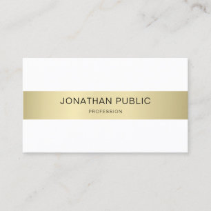 Carte De Visite Professionnel Élégant Moderne Simple Luxe