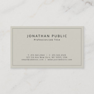 Carte De Visite Professionnel Elegant Premium Silk Finish Luxe