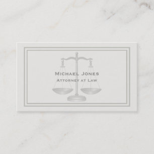 Carte De Visite Professionnel Élégant Simple Fond De Procureur