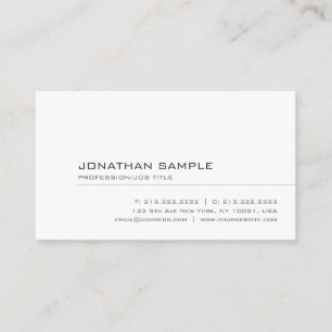 Carte De Visite Professionnel Élégant Simple Modèle moderne
