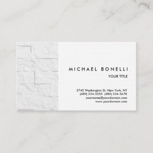 Carte de visite professionnel en briques murales