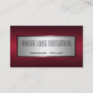 Carte de visite professionnel en cuir moderne de