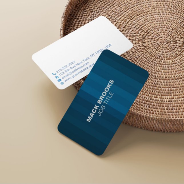 Carte De Visite Professionnel Entreprise Simple Élégant (Créateur téléchargé)