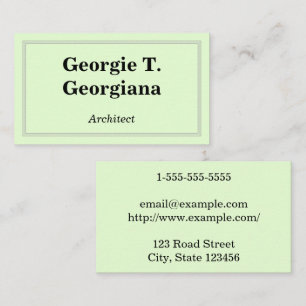 Carte de visite professionnel et classique