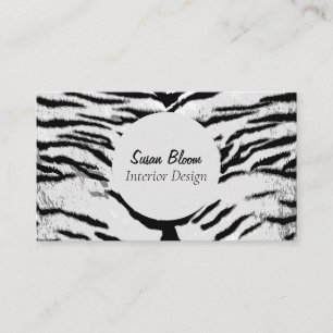 Carte de visite professionnel Faux Animal Stripe
