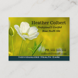 Carte De Visite Professionnel Floral Meadow