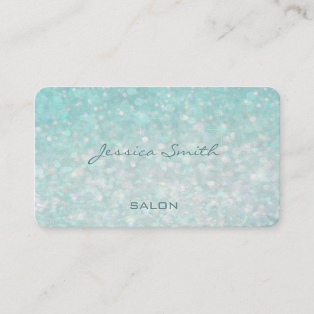 Carte De Visite Professionnel glamour moderne élégant bokeh (Devant)