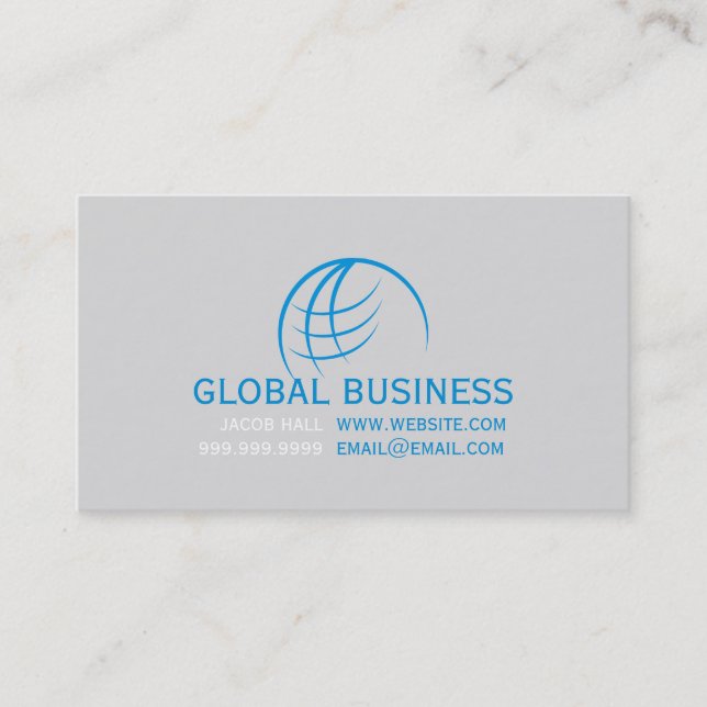 Carte de visite professionnel Globe Earth (Devant)