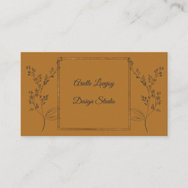 Carte de visite professionnel Gold et Navy (Devant)