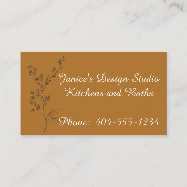 Carte de visite professionnel Gold et White (Devant)