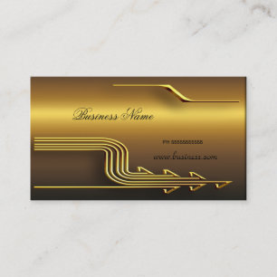 Carte De Visite Professionnel Gold Look élégant Classy Business