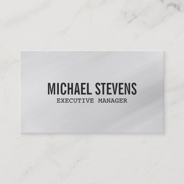 Carte De Visite Professionnel Gris Gris (Devant)