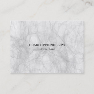 Carte De Visite Professionnel gris minimaliste Plain moderne