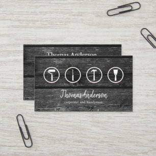 Carte De Visite Professionnel Homme à Tout Faire Réparation de Mai