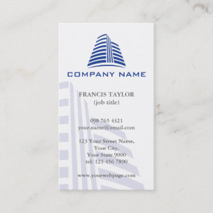 Carte De Visite Professionnel, immobiliers élégants ou