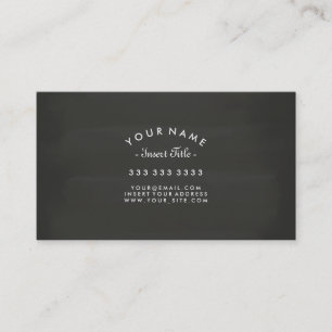 Carte De Visite Professionnel incurvé de tableau des textes