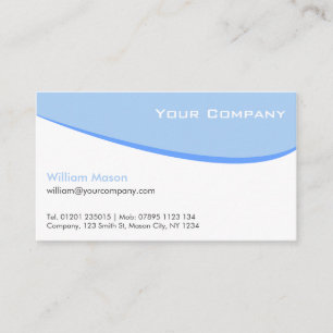 Carte de visite professionnel incurvé par blanc
