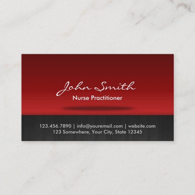 Carte De Visite Professionnel infirmière (Devant)