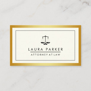 Carte De Visite Professionnel juridique d'échelle de noir d'avocat