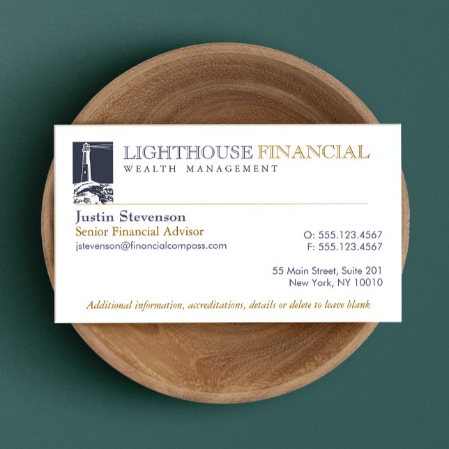 Carte de visite professionnel Light House (Créateur téléchargé)