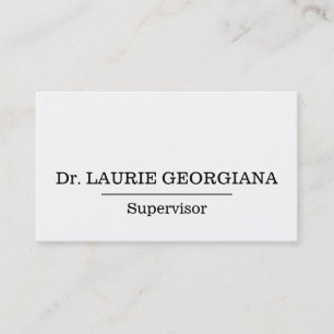 Carte de visite professionnel minimal
