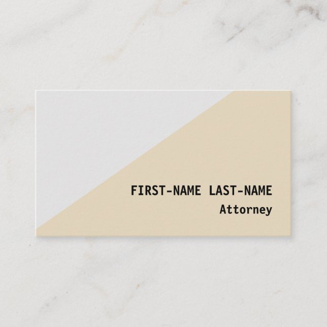 Carte de visite professionnel minimal et de base (Devant)
