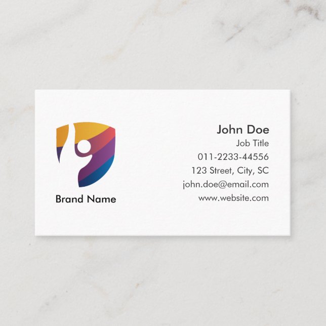 Carte De Visite Professionnel Minimal Simple Moderne (Devant)