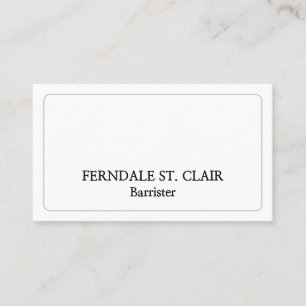 Carte de visite professionnel minimaliste