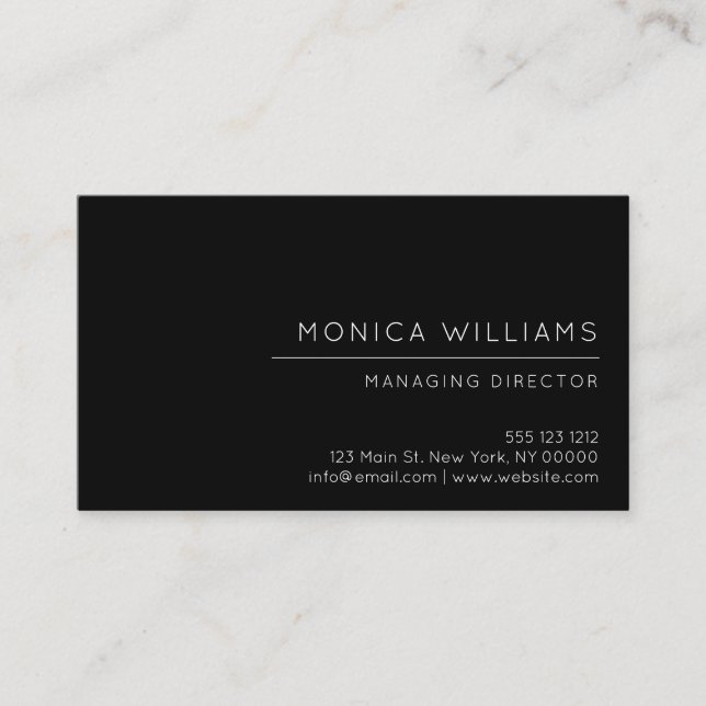 Carte De Visite Professionnel minimaliste chic (Devant)