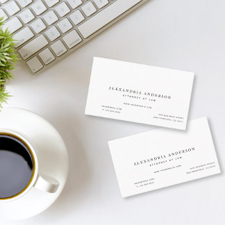 Carte de visite professionnel minimaliste de l'avo